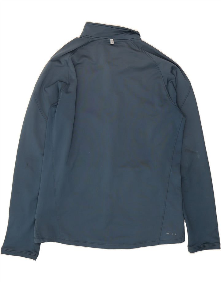 NIKE Mens Dri Fit Tracksuit Top Jacket Medium Blue Polyester Vintage Nike and Second-Hand Nike from Messina Hembry 
