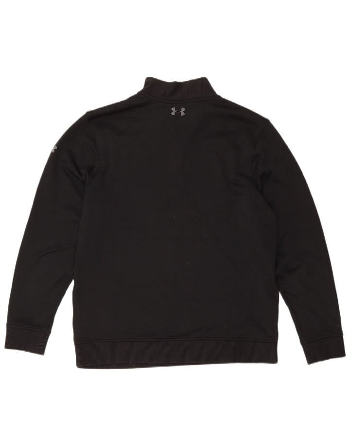 Ανδρικό φούτερ με φερμουάρ Under Armour, μεσαίο μαύρο πολυεστέρα