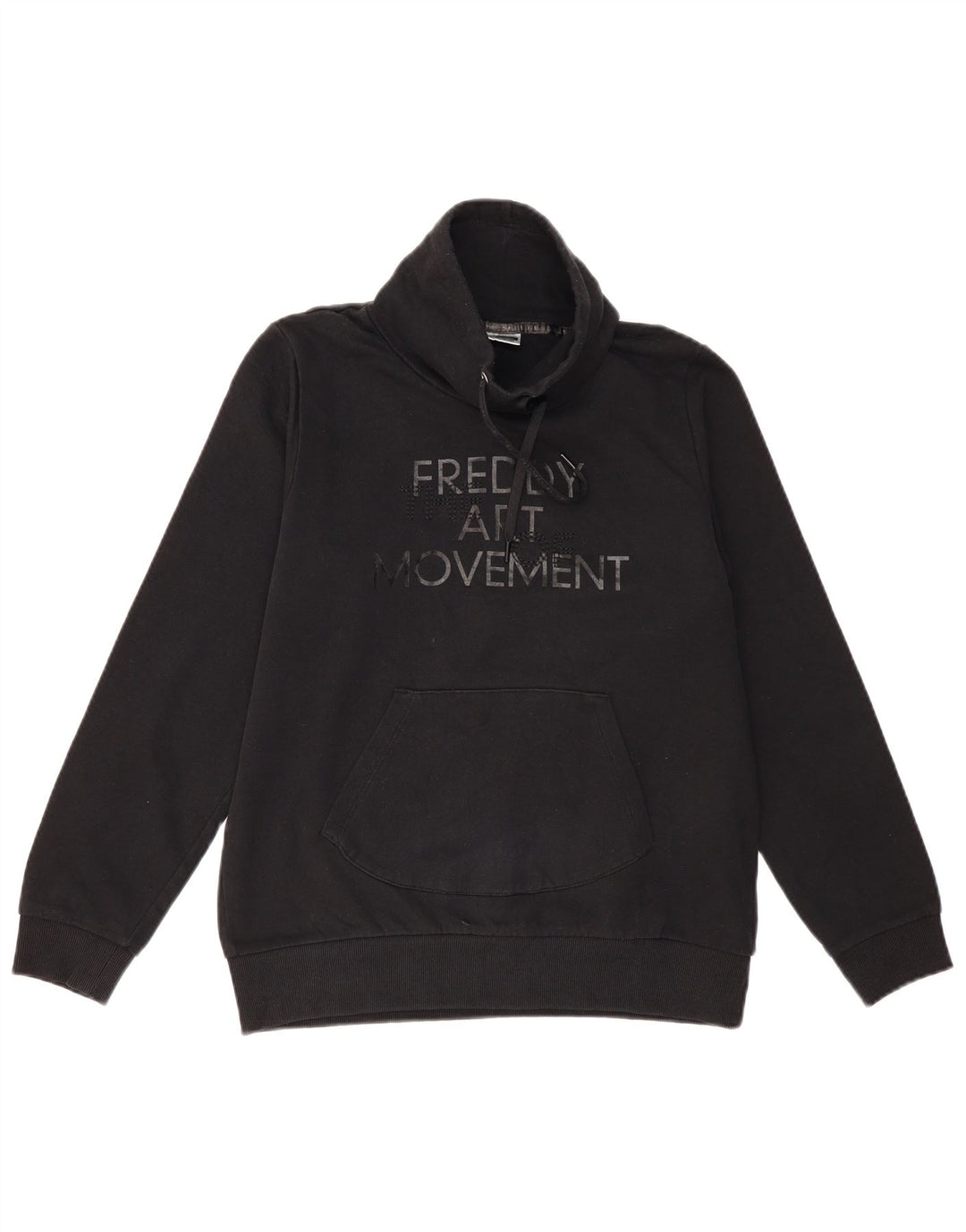 Γυναικείο Φούτερ Freddy Graphic Jumper UK 14 Medium Black Cotton
