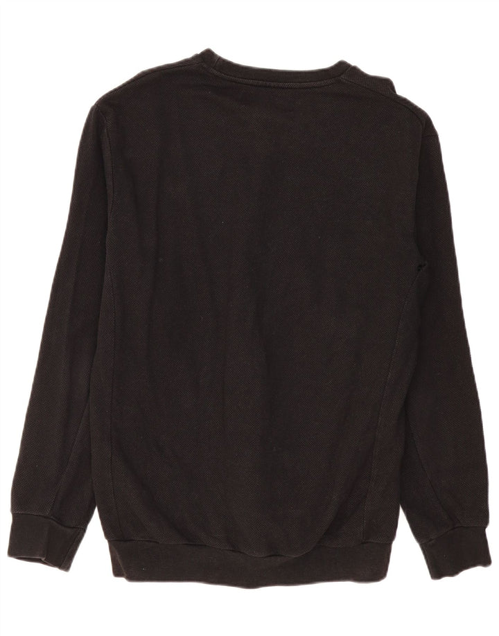 Zara Ανδρικό Φούτερ Jumper Μεγάλο Μαύρο Βαμβακερό
