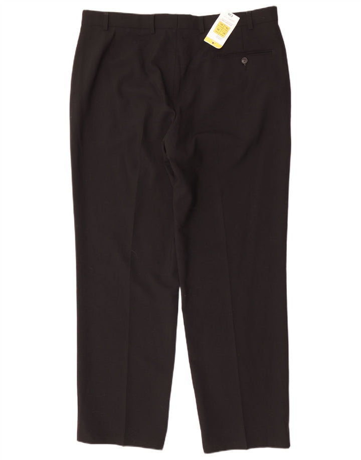 Marks & Spencer Ανδρικό ίσιο παντελόνι Chino W38 L31 Μαύρο πολυεστέρα