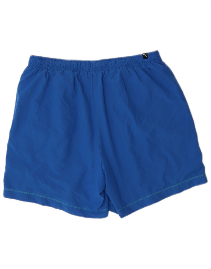 PUMA Mens Sport Shorts Large  Blue Polyester