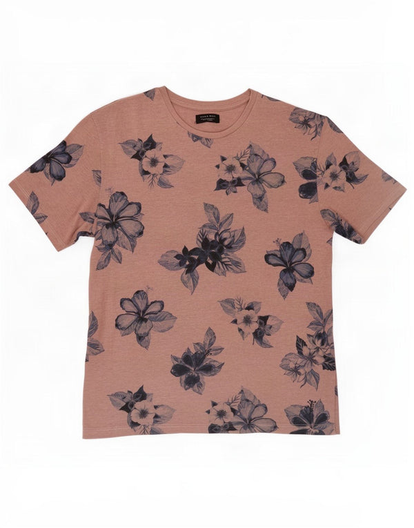 Ανδρικό γραφικό T-Shirt Zara Top Medium Pink Floral
