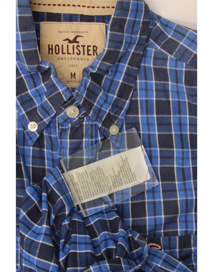 Ανδρικό πουκάμισο Hollister με μεσαίο μπλε βαμβάκι