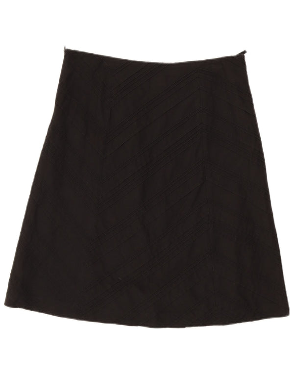 Esprit Γυναικεία Φούστα Α-γραμμής UK 10 Small W30 Μαύρη Βαμβακερή