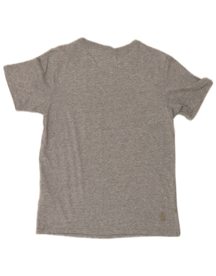 Μπλουζάκι Nike ανδρικό Dri Fit γραφικό μπλουζάκι, μικρό γκρι βαμβακερό