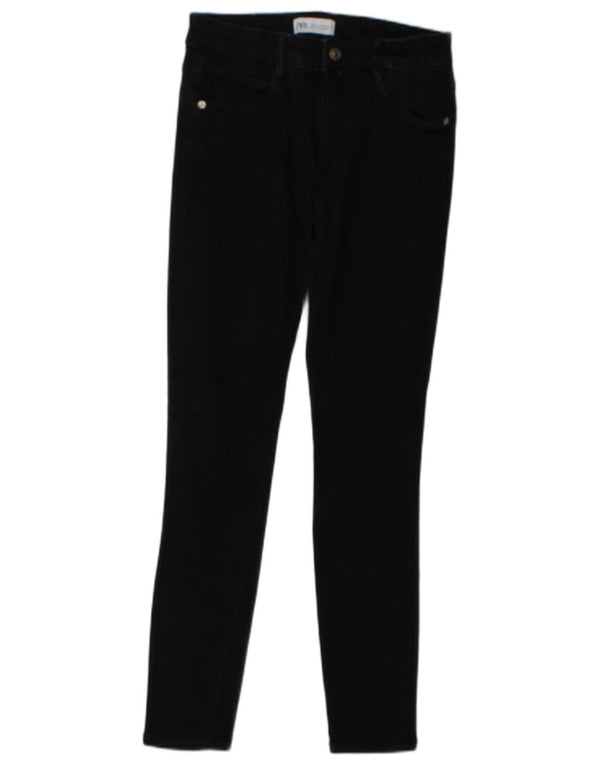 Zara Γυναικείο Skinny Jeans EU 38 Small W28 L26 Μαύρο βαμβακερό