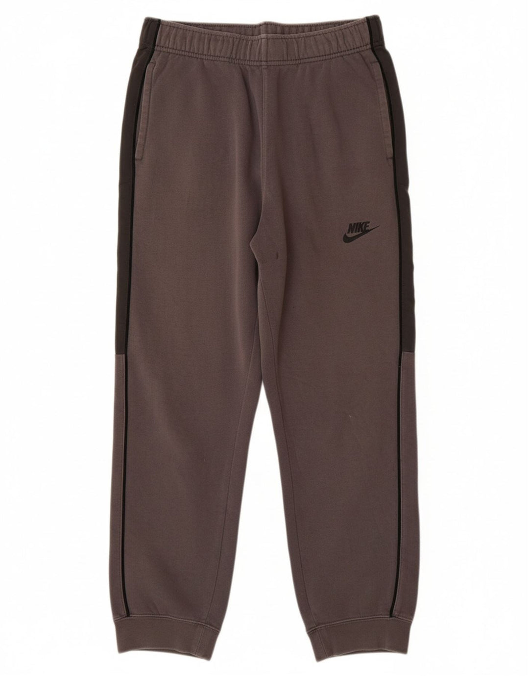 NIKE Boys Tracksuit Trousers Joggers 13-14 Years XL Grey Colourblock