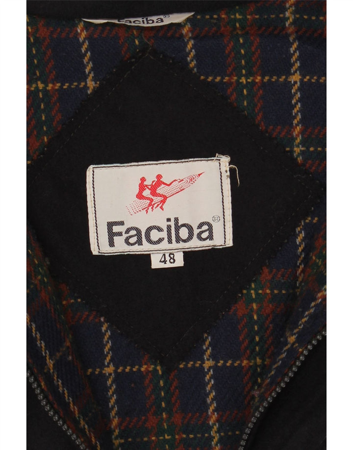 Ανδρικό Μπουφάν Faciba Windbreaker IT 48 Medium Navy Blue Wool