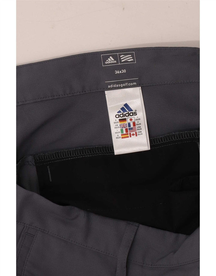 Ανδρικό ίσιο παντελόνι Chino Golf Adidas W36 L30 Grey Polyester