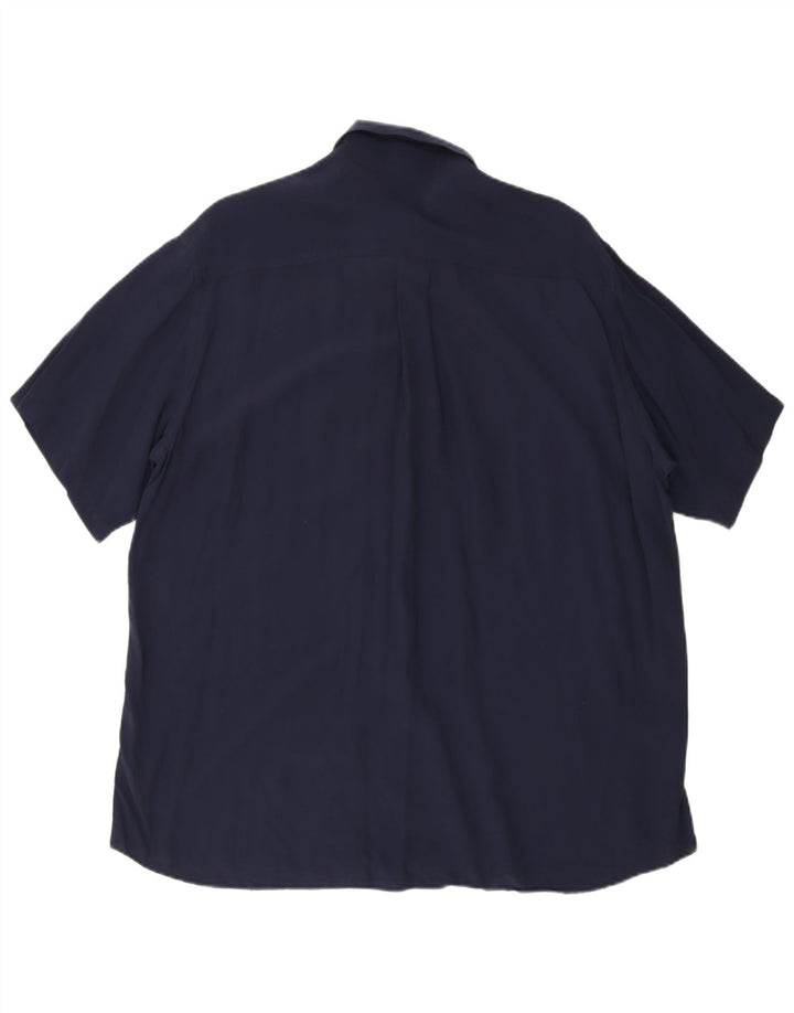 Ανδρικό κοντομάνικο πουκάμισο Rimini XL Navy Blue Viscose