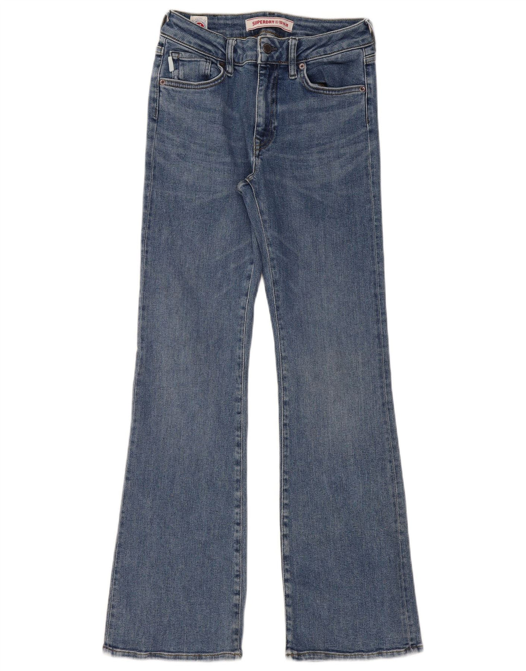 Superdry Γυναικείο Τζιν μποτάκι W28 L31 Μπλε βαμβακερό