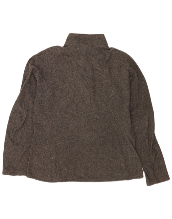 The North Face γυναικείο φερμουάρ Fleece Jumper UK 14 Medium Grey Polyester