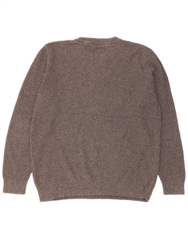 Ανδρικό πουλόβερ Superdry Crew Neck Jumper 2XL Γκρι βαμβακερό