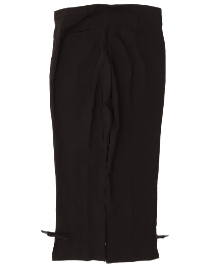 Zara Γυναικείο ίσιο παντελόνι casual μεγάλο W30 L27 μαύρο πολυεστέρα