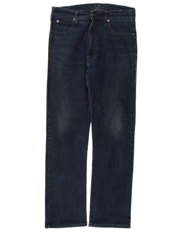 Armani Ανδρικό Indigo Straight Jeans W31 L29 Navy Blue Cotton