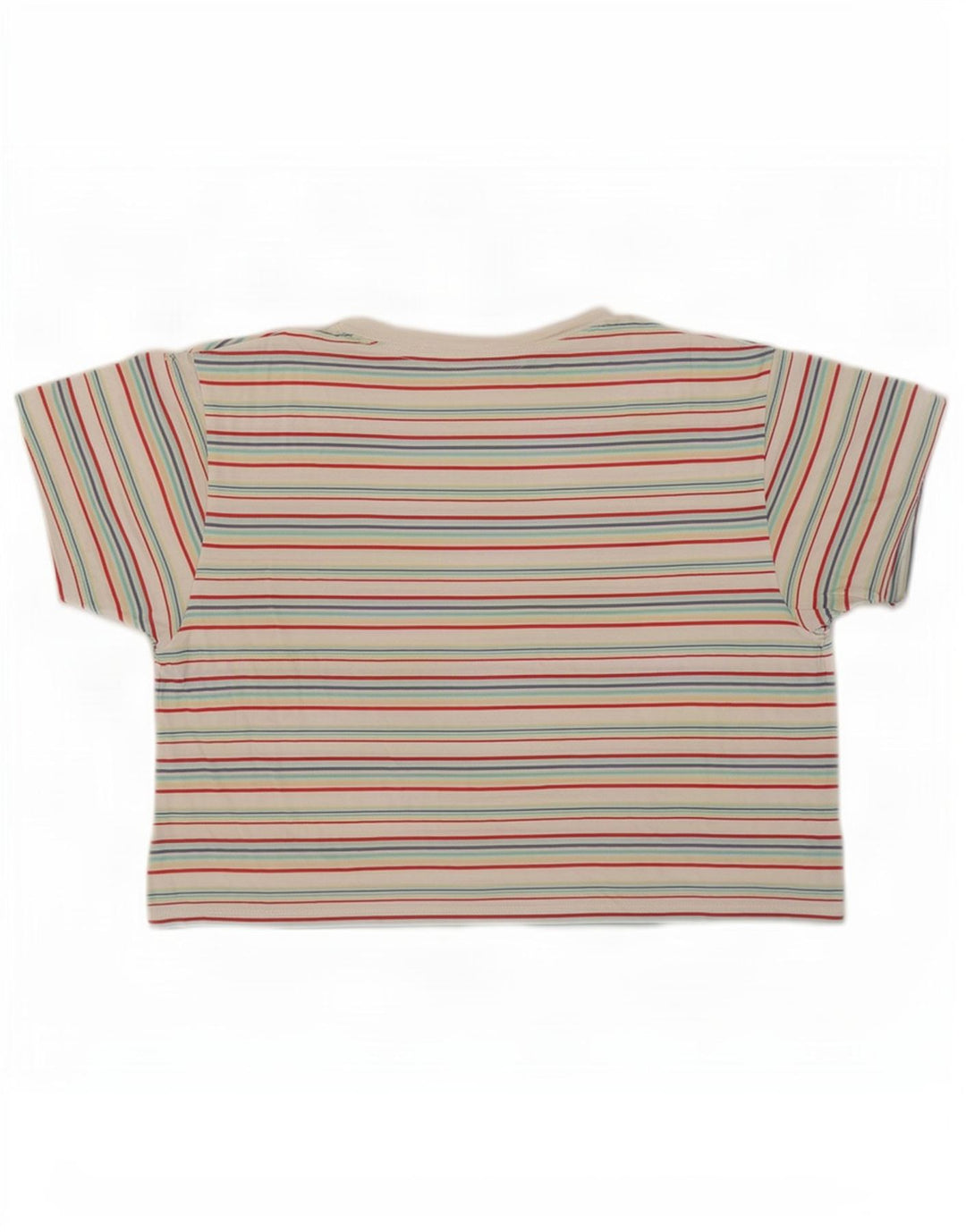 Γυναικείο μπλουζάκι Levi's Crop Top UK 14 μεσαίο πολύχρωμο βαμβακερό ριγέ
