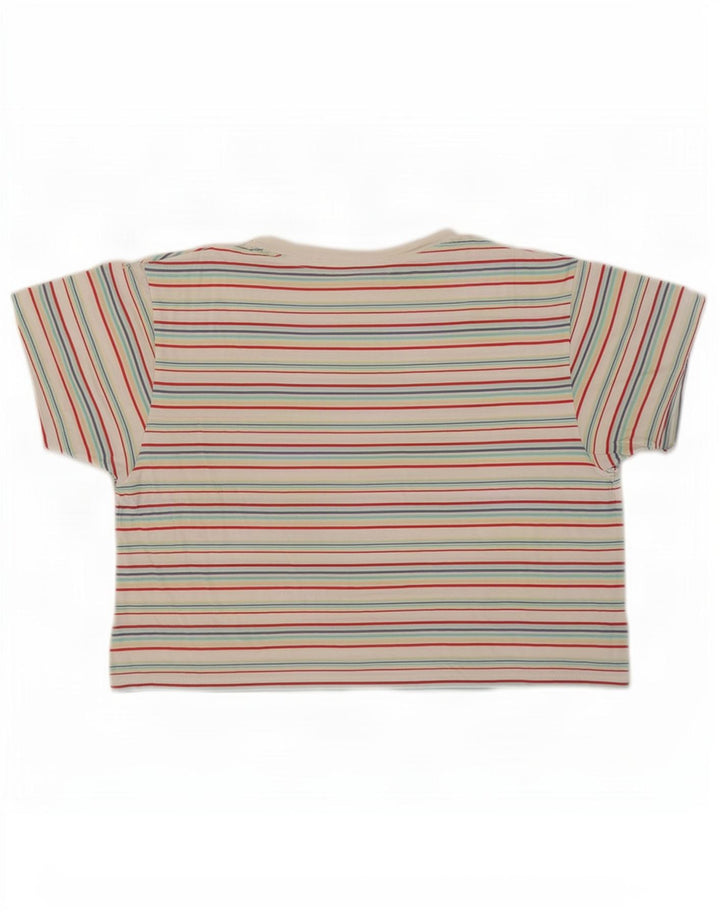 Γυναικείο μπλουζάκι Levi's Crop Top UK 14 μεσαίο πολύχρωμο βαμβακερό ριγέ