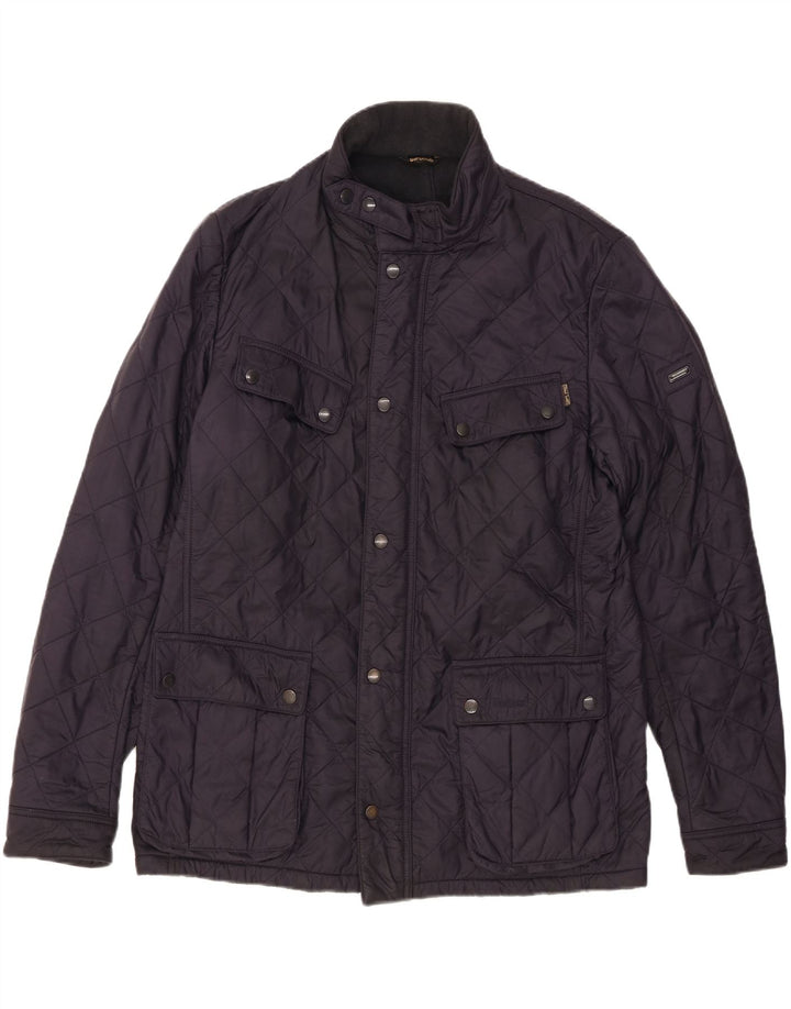 Ανδρικό καπιτονέ μπουφάν BARBOUR UK 42 XL Navy Blue Polyamide