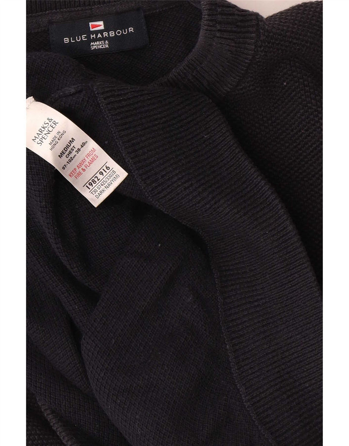Ανδρικό πουλόβερ Marks & Spencer Blue Harbour Crew Neck Jumper Medium Navy Blue