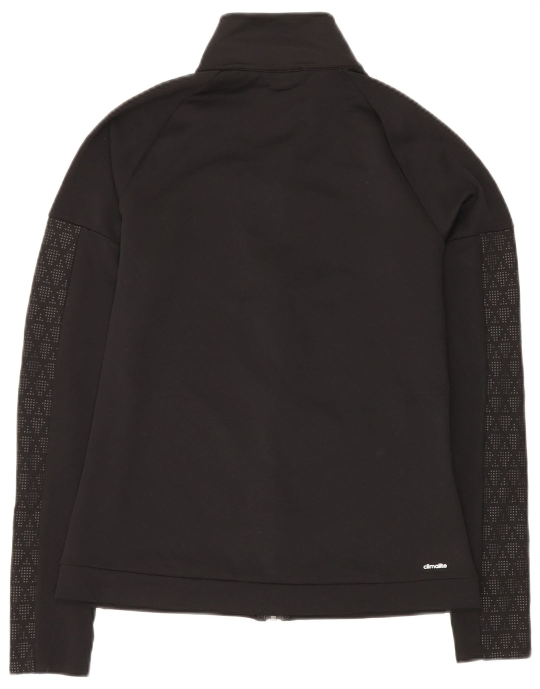 Γυναικεία αθλητική φόρμα ADIDAS Climalite Top Jacket UK 12 Medium Black Geometric