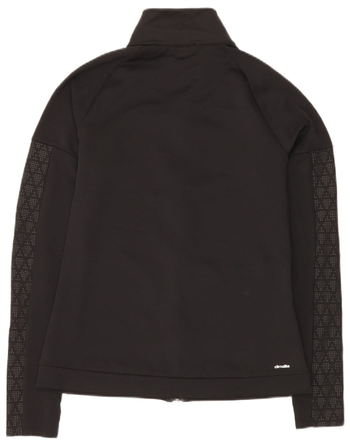 Γυναικεία αθλητική φόρμα ADIDAS Climalite Top Jacket UK 12 Medium Black Geometric
