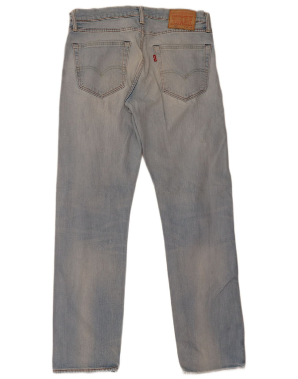 Levi's Mens 504 Straight Jeans W31 L32 Blue Cotton