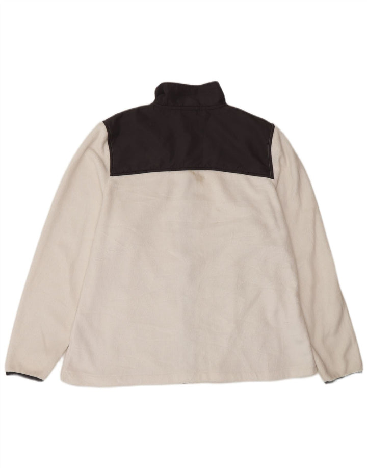 Fila Γυναικείο Fleece Jacket UK 16 Large White Colourblock Polyester