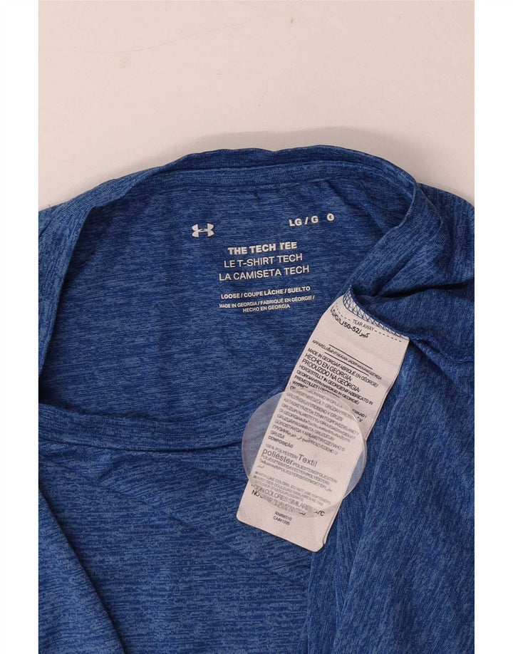 Under Armour Ανδρικό T-Shirt Top Large Blue Flecked Polyester