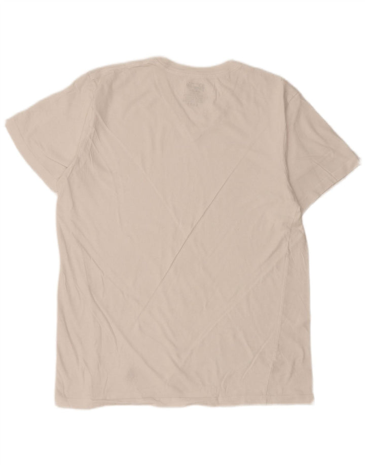 PENGUIN Γυναικείο T-Shirt Top UK 14 Μεσαίο λευκό βαμβακερό