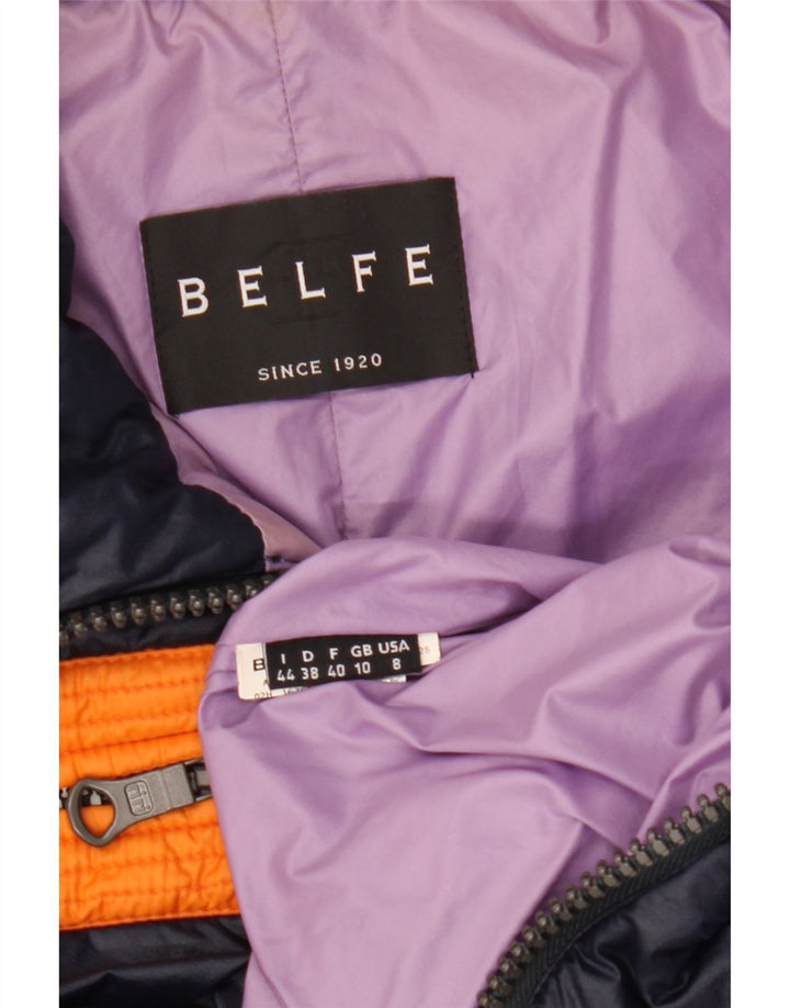 Γυναικείο μπουφάν Belfe με επένδυση UK 10 Small Navy Blue Colourblock