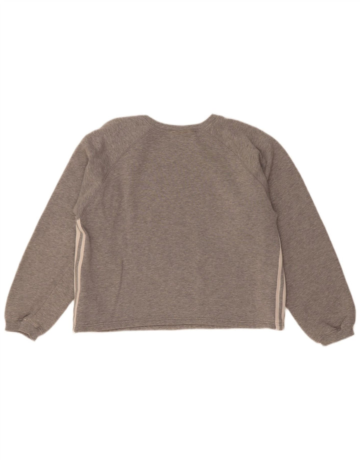Adidas Γυναικείο Φούτερ Jumper UK 14 Μεσαίο γκρι βαμβακερό