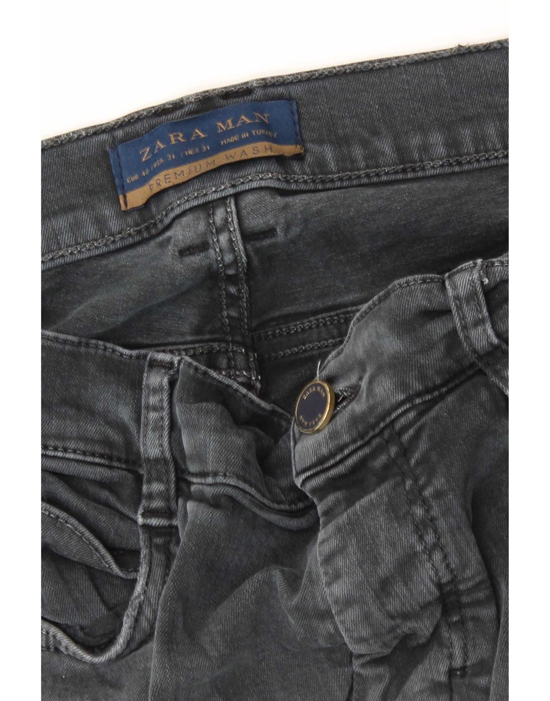 Ανδρικό Skinny Jeans Zara EU 40 Medium W31 L31 Grey