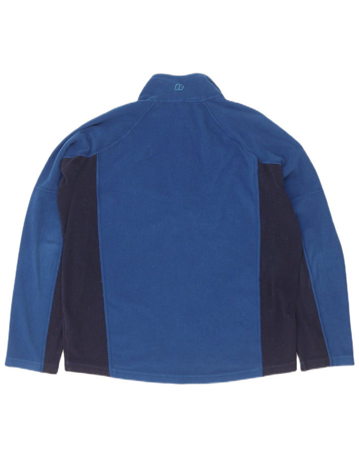 Berghaus Ανδρικό φερμουάρ με λαιμόκοψη από φλις, μεσαίο μπλε πολυεστέρας