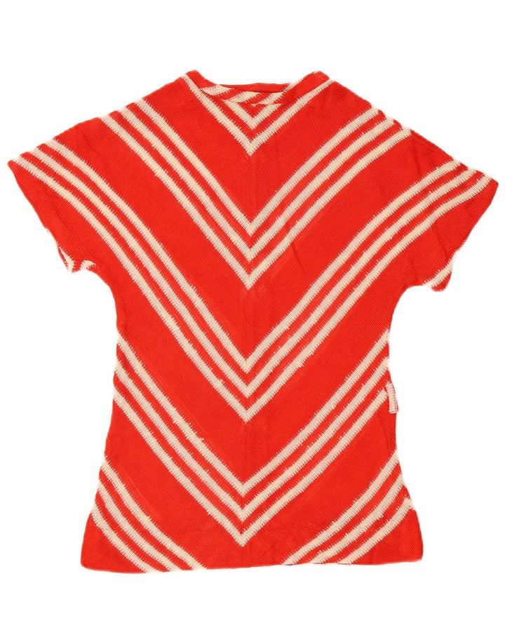 Vintage γυναικεία πλεκτή μπλούζα Top EU 40 Medium Red Chevron