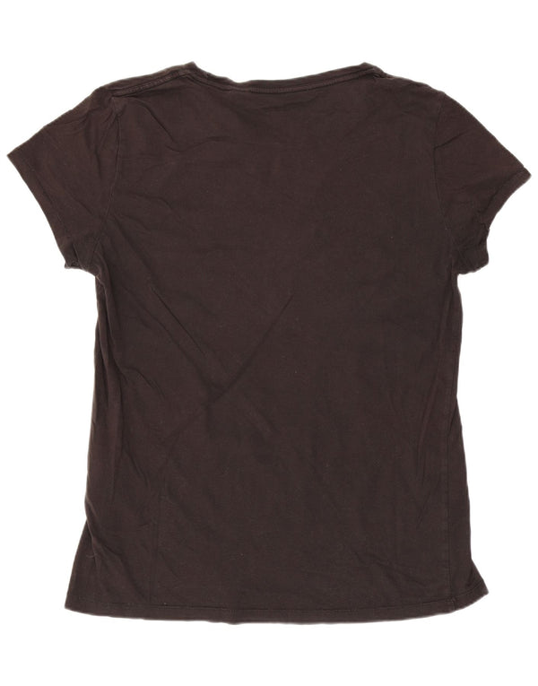 Γυναικείο γραφικό T-Shirt Levi's Top UK 14 Large Black
