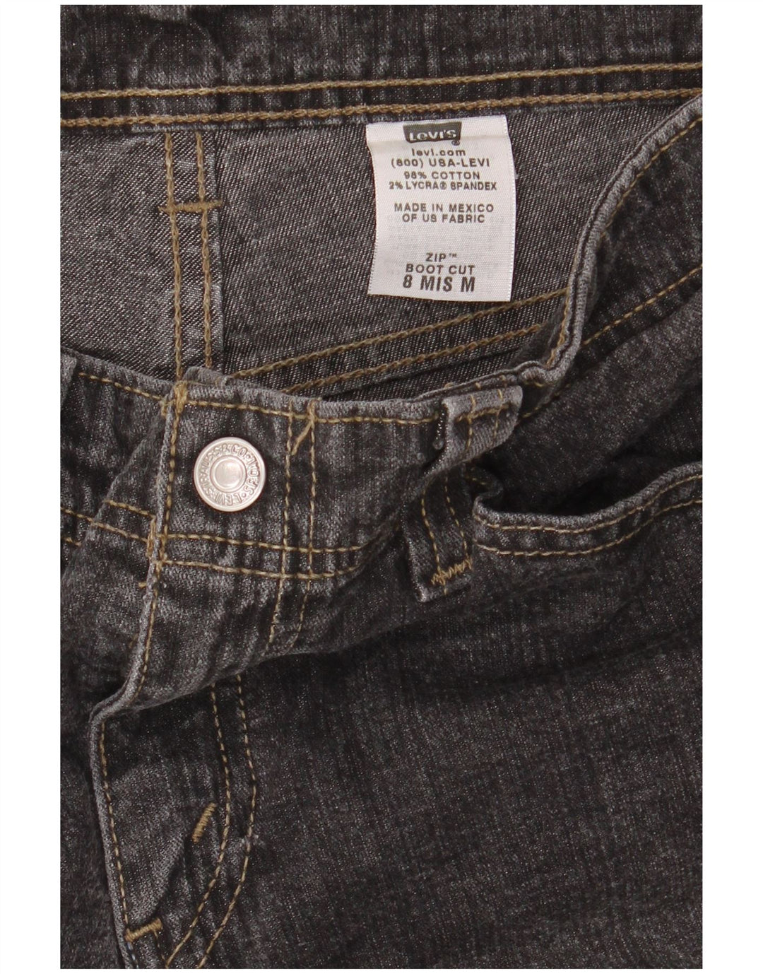 Γυναικείο τζιν Levi's Bootcut US 8 Medium W32 L32 Μαύρο βαμβακερό