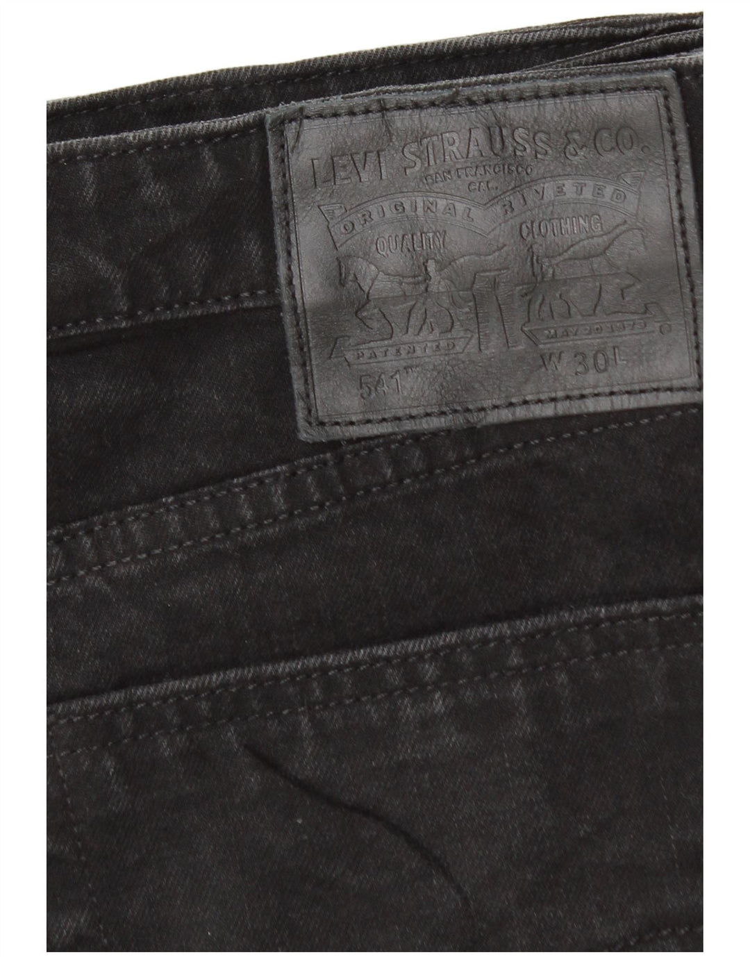 Ανδρικό Σορτς LEVI'S 541 Τζιν W30 Μεσαίο μαύρο βαμβακερό