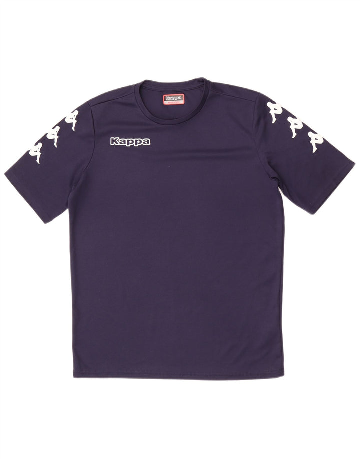 Ανδρικό γραφικό T-Shirt Kappa Top Medium Navy Blue Polyester