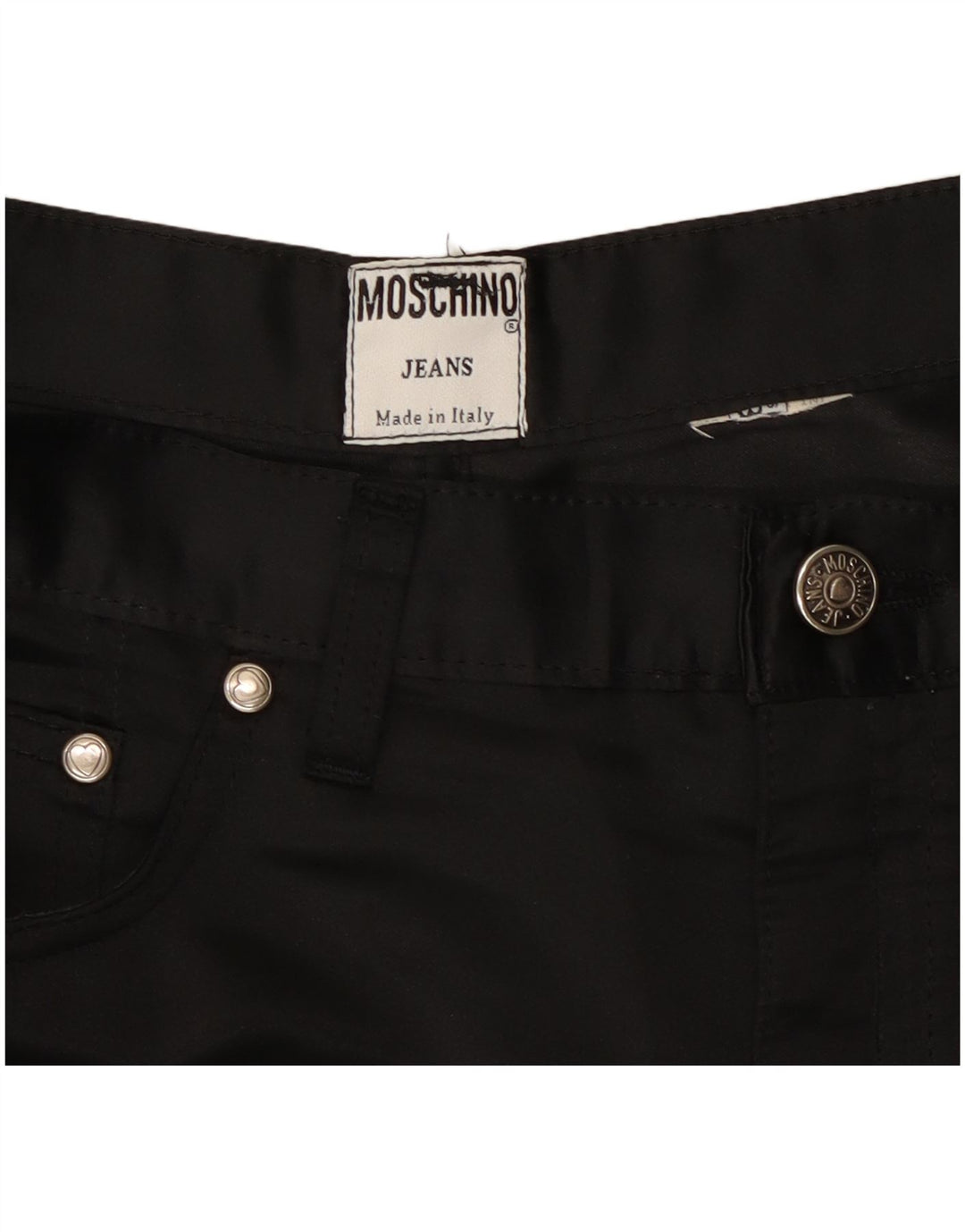 Moschino Γυναικείο Slim Casual Παντελόνι W28 L23 Μαύρο