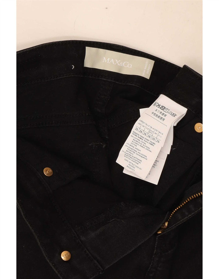 Max & Co. Γυναικείο Skinny Jeans W26 L27 Μαύρο βαμβακερό