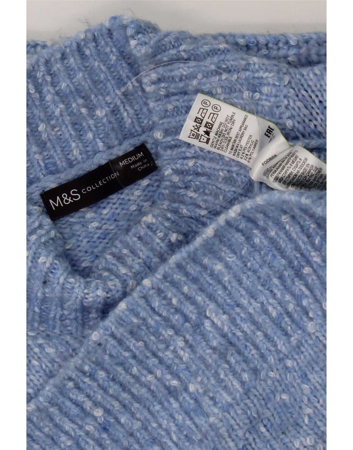 Marks & Spencer Γυναικείο πουλόβερ με λαιμό χελώνα UK 14 μεσαίου μπλε φλύκταινας