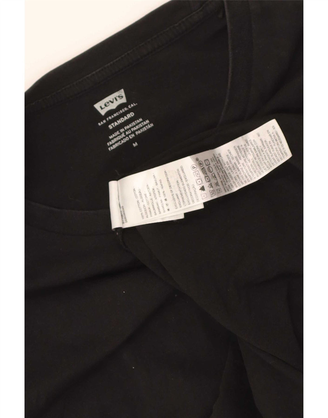 Ανδρικό T-Shirt Levi's Standard Fit Top Μεσαίο μαύρο βαμβακερό