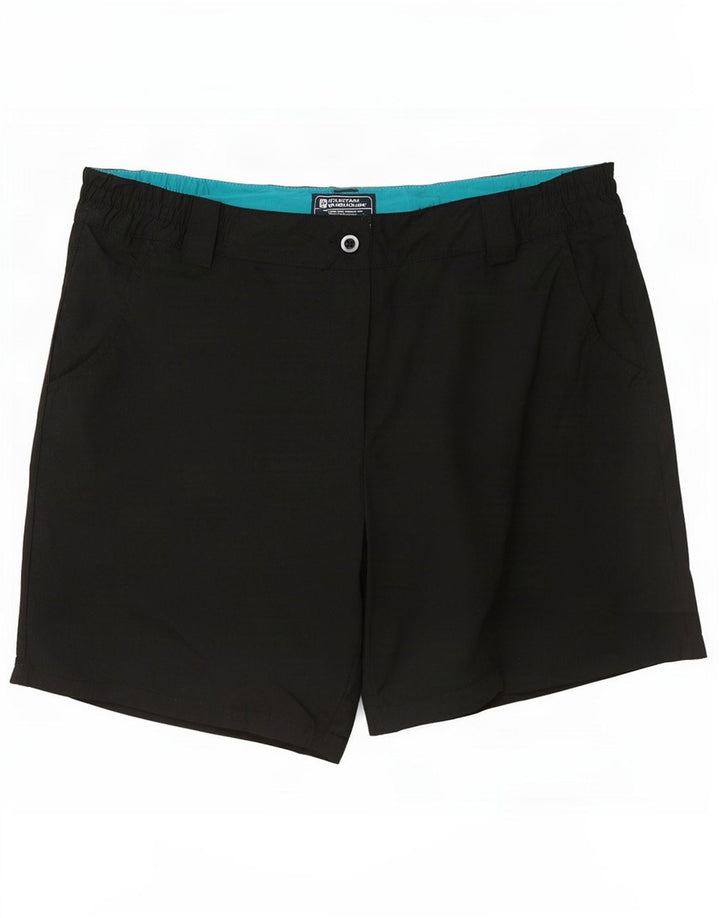 Mountain Warehouse Γυναικείο Σορτς Chino UK 12 Medium W32 Μαύρο Πολυεστέρας