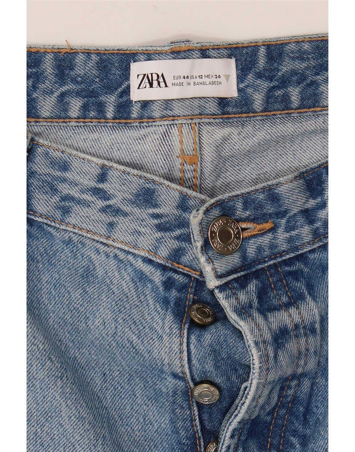 Zara Γυναικεία στραβά τζιν EU 44 Large W34 L32 Blue
