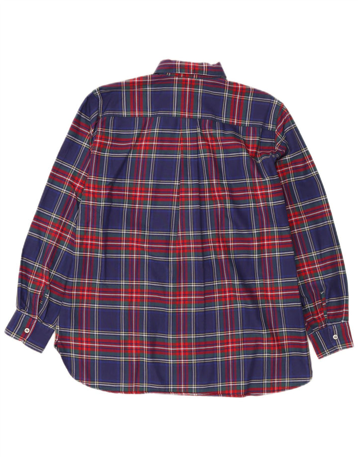 Ανδρικό πουκάμισο Benetton Μικρό Μπλε καρό βαμβακερό