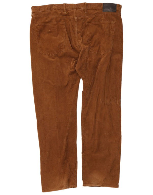 Ανδρικό ίσιο κοτλέ παντελόνι Marks & Spencer W42 L31 Καφέ βαμβακερό