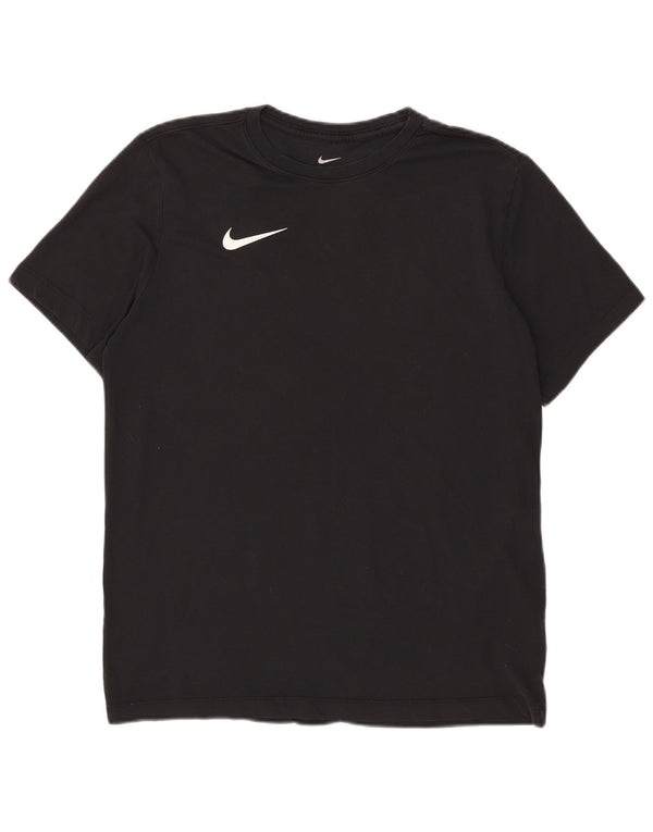 Ανδρικό T-Shirt Nike Dri Fit, μεσαίο μαύρο βαμβακερό