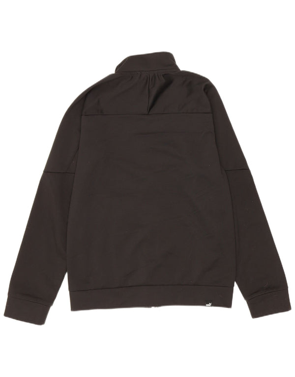 Μπουφάν Puma Boys Graphic αθλητική φόρμα 11-12 ετών Μαύρο πολυεστέρα