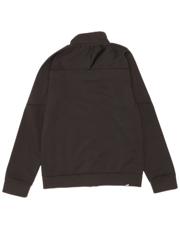 Μπουφάν Puma Boys Graphic αθλητική φόρμα 11-12 ετών Μαύρο πολυεστέρα
